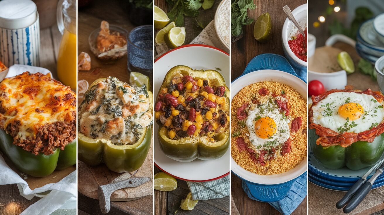 Stuffed green peppers recipes