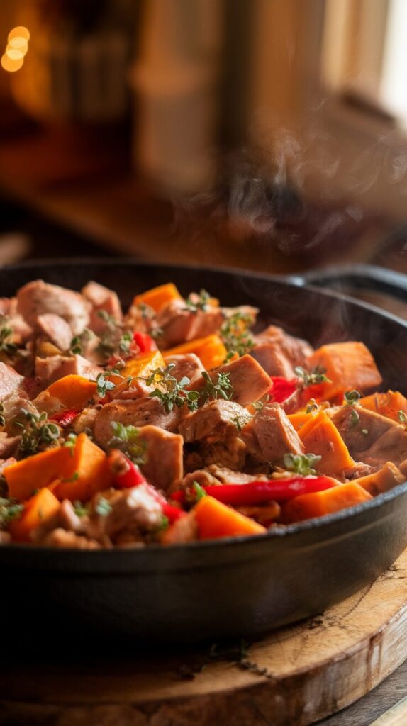 Turkey and Sweet Potato Skillet