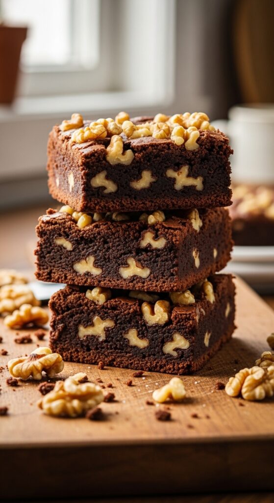 Walnut Crunch Brownies
