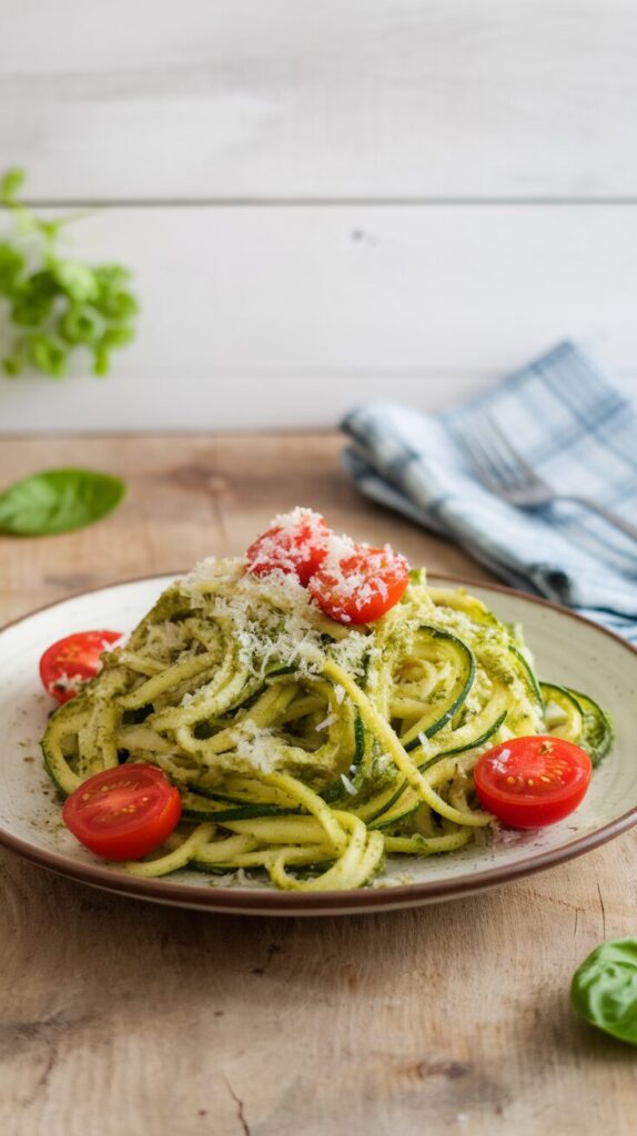 Zucchini Noodles with Pesto