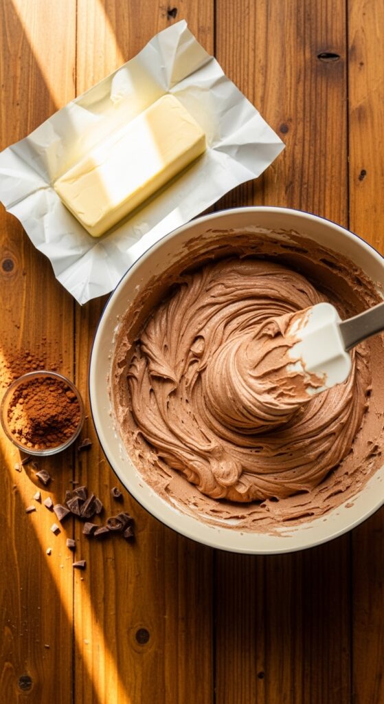 Chocolate Buttercream Preparation