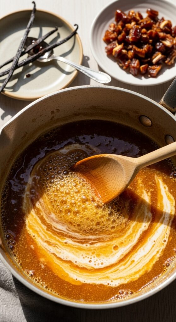 Cooking the Toffee Sauce