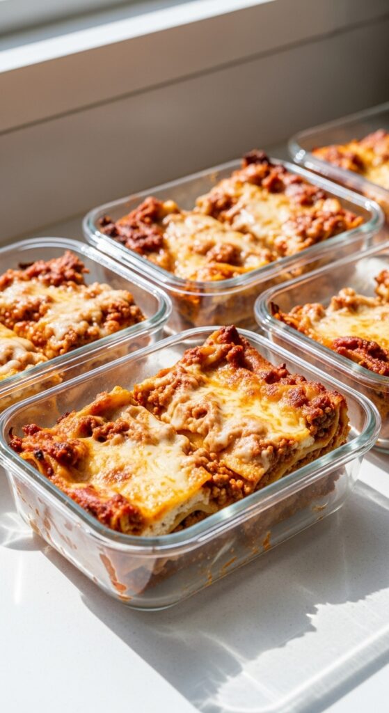 Homemade Lasagna Leftovers for Meal Prep