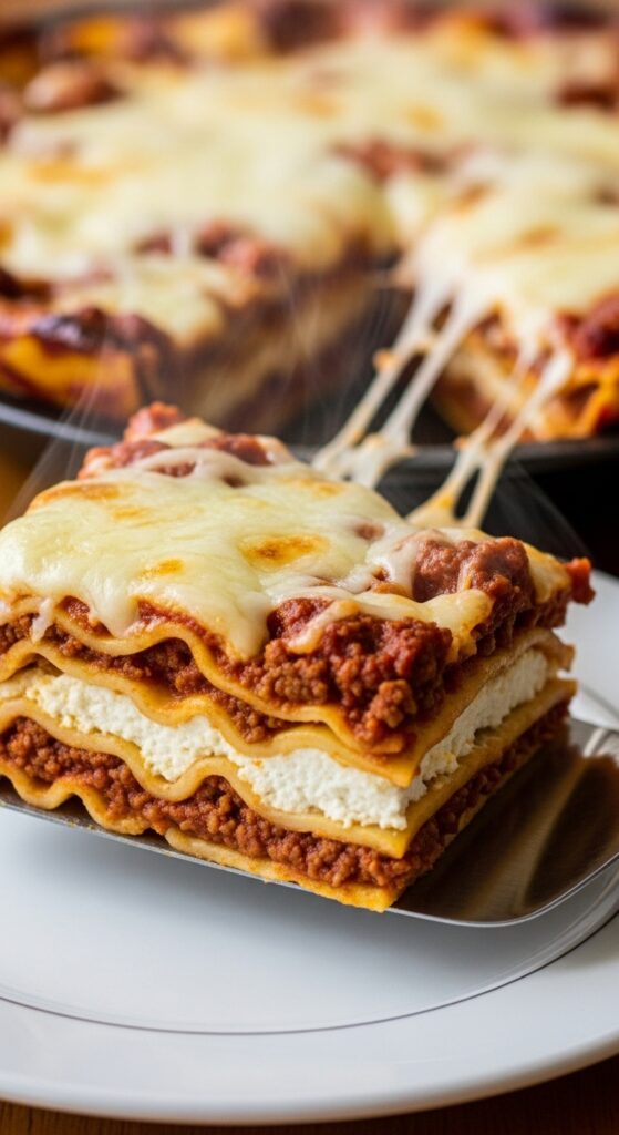 Perfect Homemade Lasagna Slice