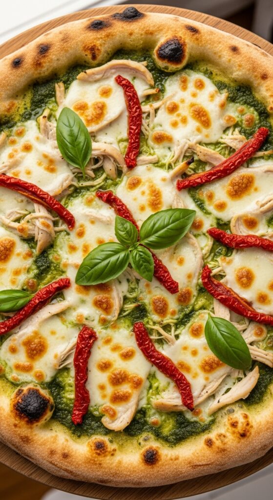 Pesto Chicken Pizza