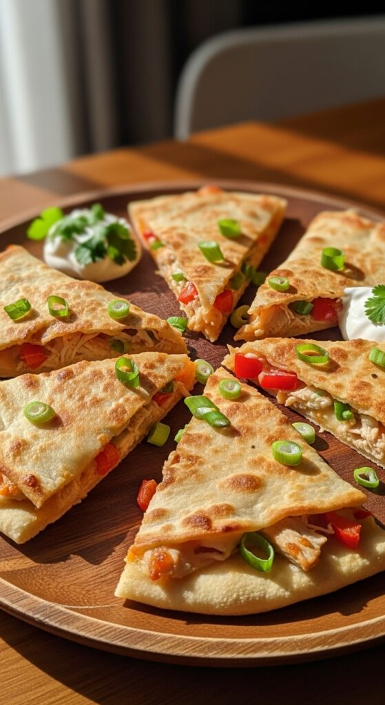 Pizza Dough Quesadillas
