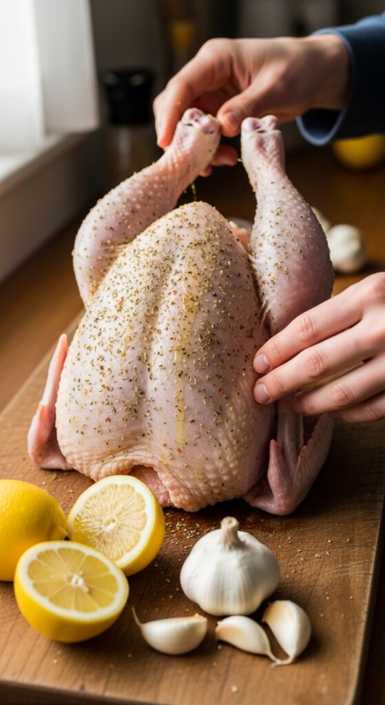 Preparing the Chicken