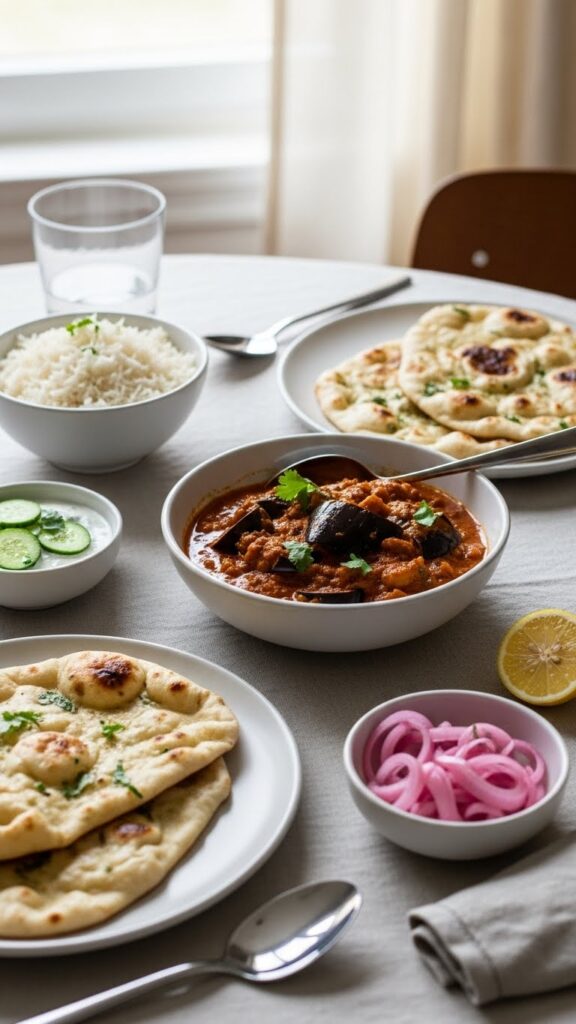 Serve With Eggplant Curry