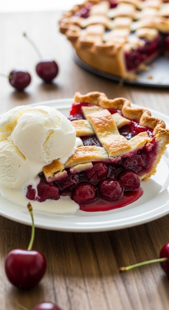 Serving and Storing Cherry Pie