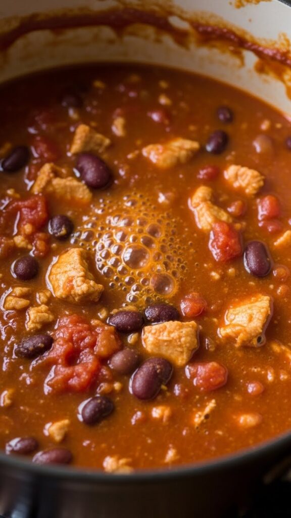 Simmer Turkey and Bean Chili