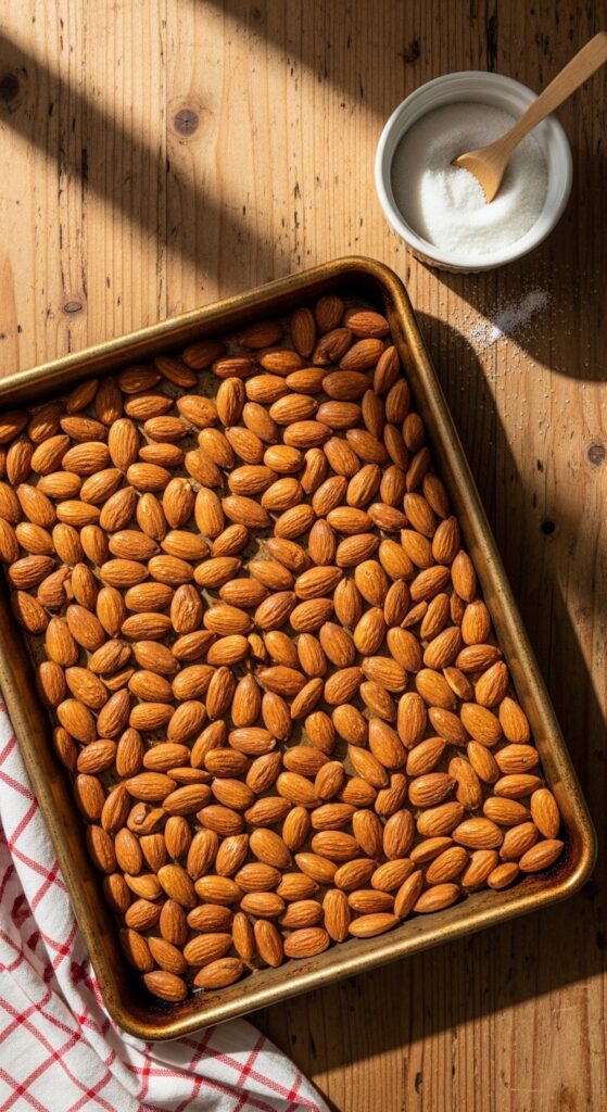 Toasting Almonds at Home