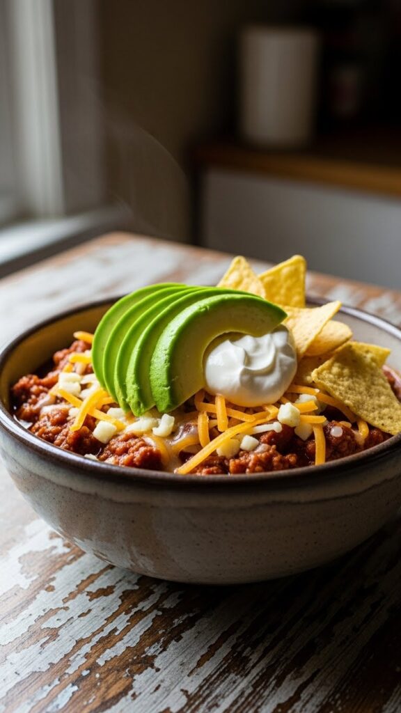 Toppings for Turkey and Bean Chili