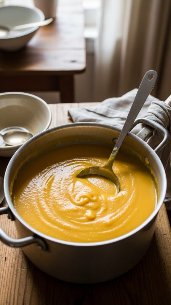 Turning Roasted Squash into Silky Soup