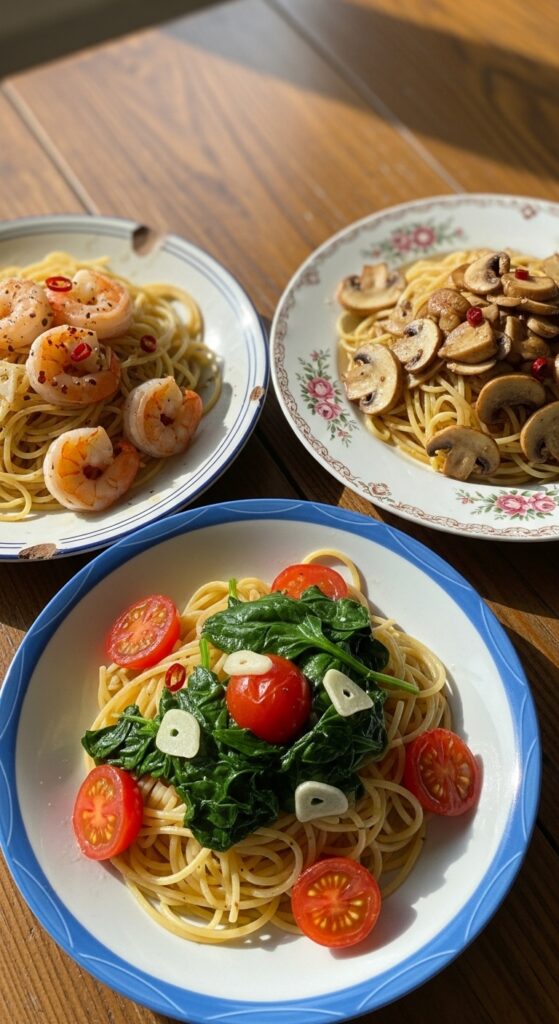 aglio e olio variations