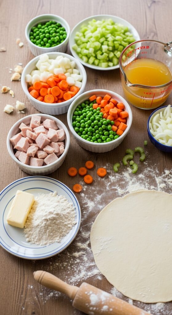 all turkey pot pie ingredients