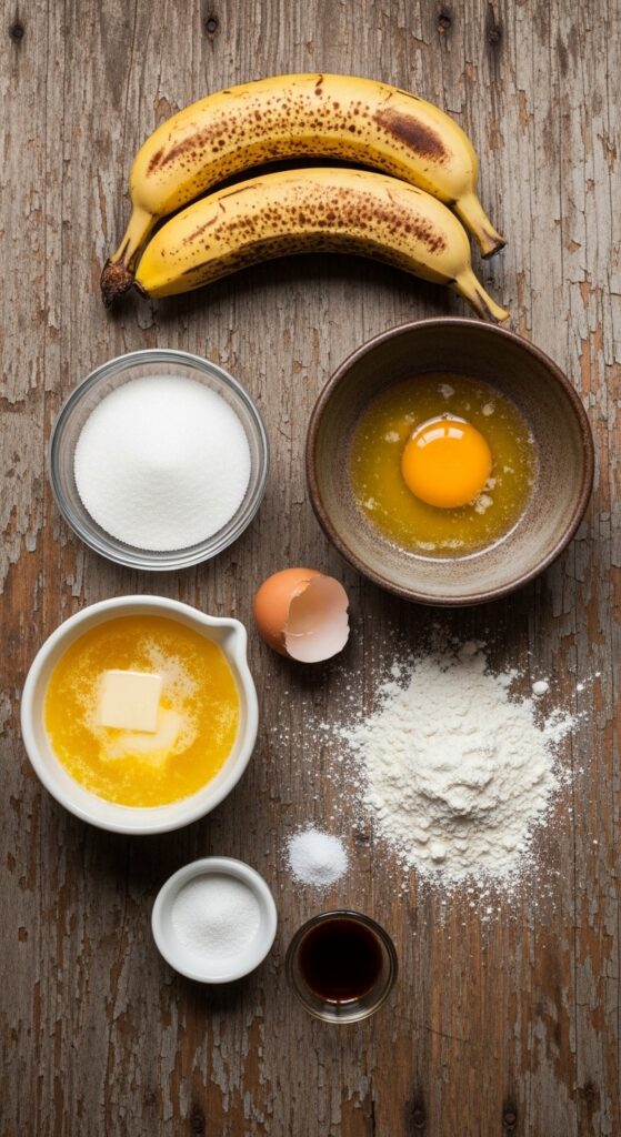 banana bread ingredients