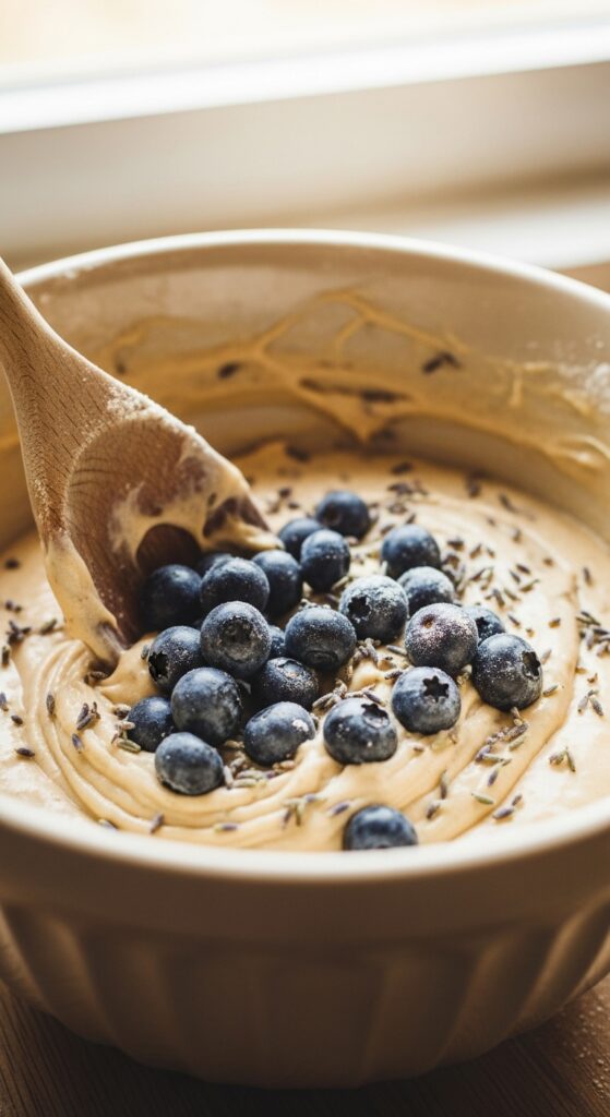 blueberry lavender cake