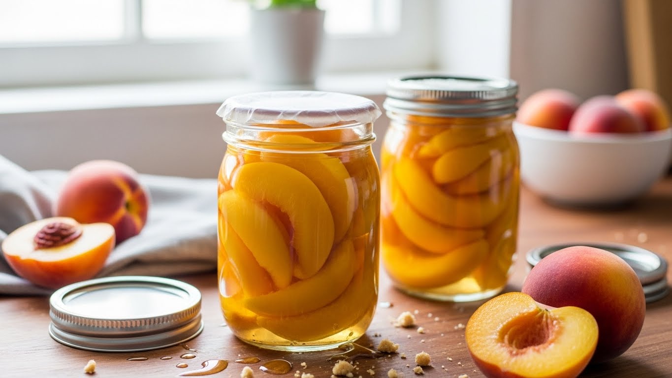 canning peaches recipe