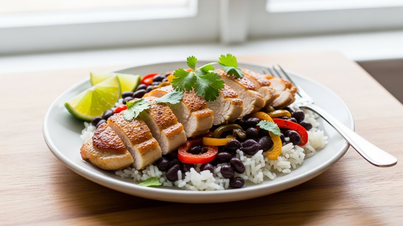 chicken rice black beans recipe