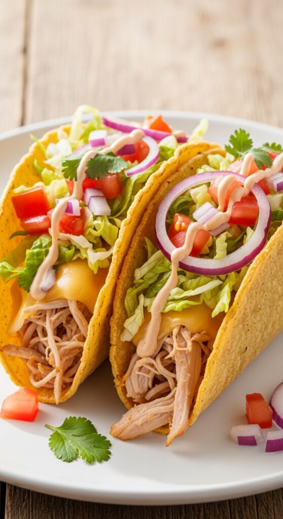 crispy fried turkey tacos