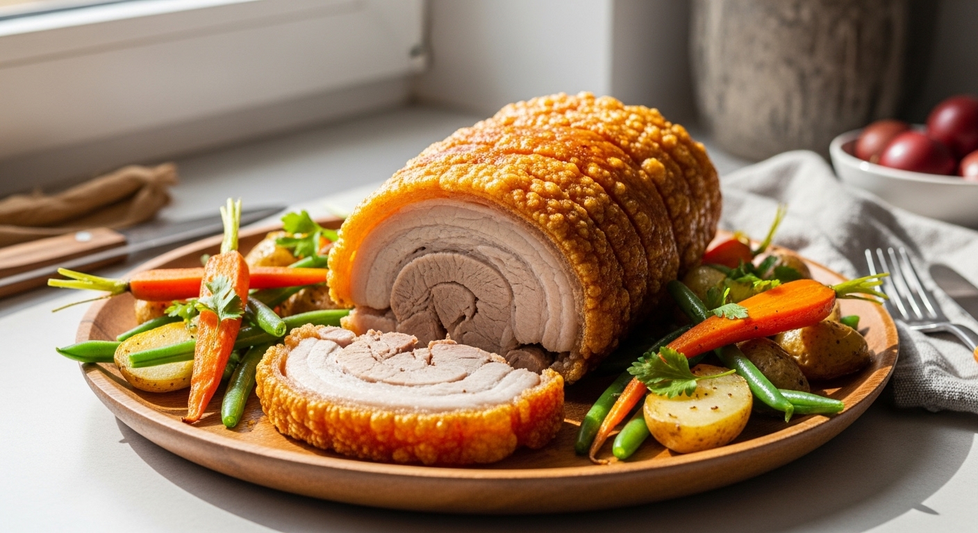 crispy pork belly roll recipe