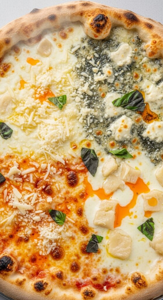 four-cheese pizza