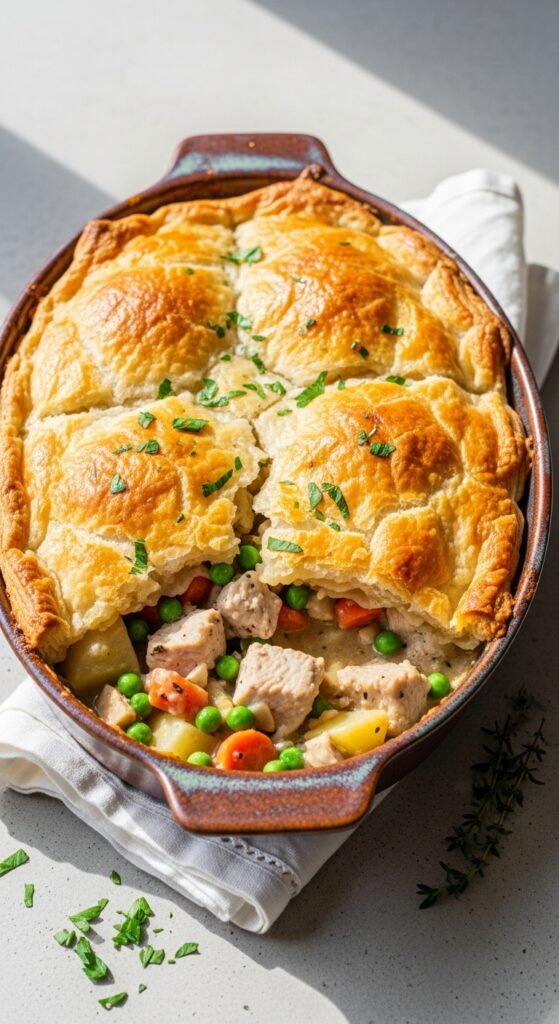 homemade turkey pot pie