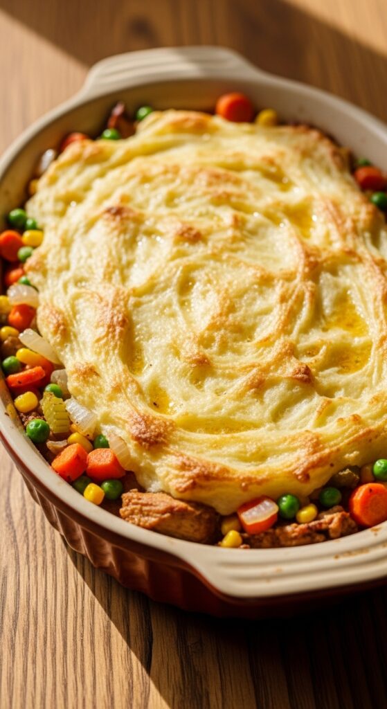 homemade turkey shepherd’s pie