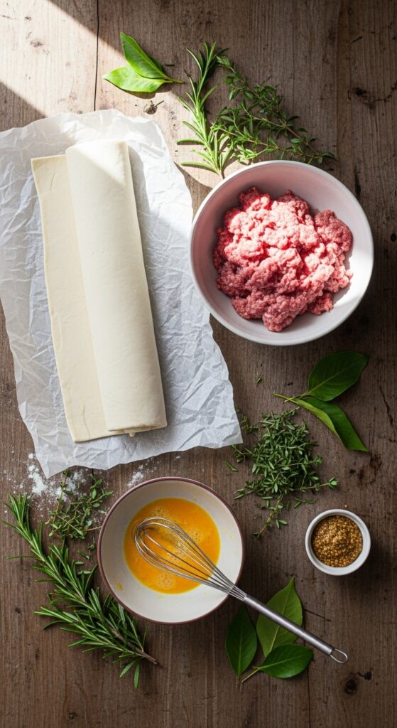 ingredients casually arranged