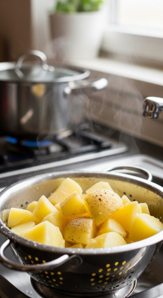 parboiled potato chunks