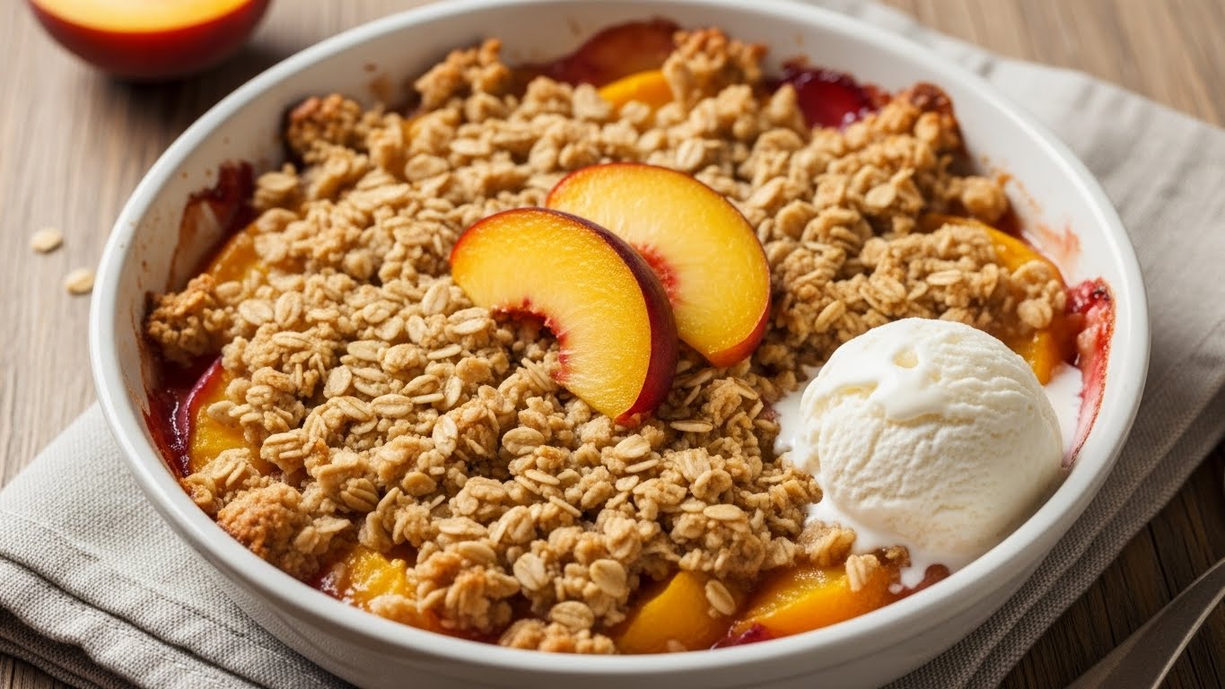 peach crisp recipe