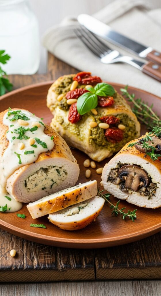 stuffed chicken variations