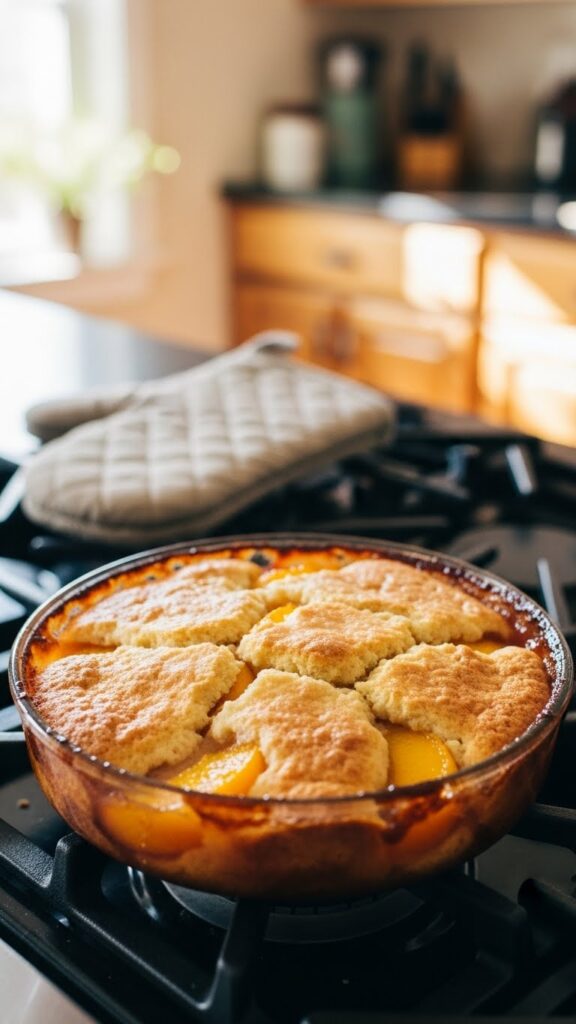 topping golden and slightly cracked