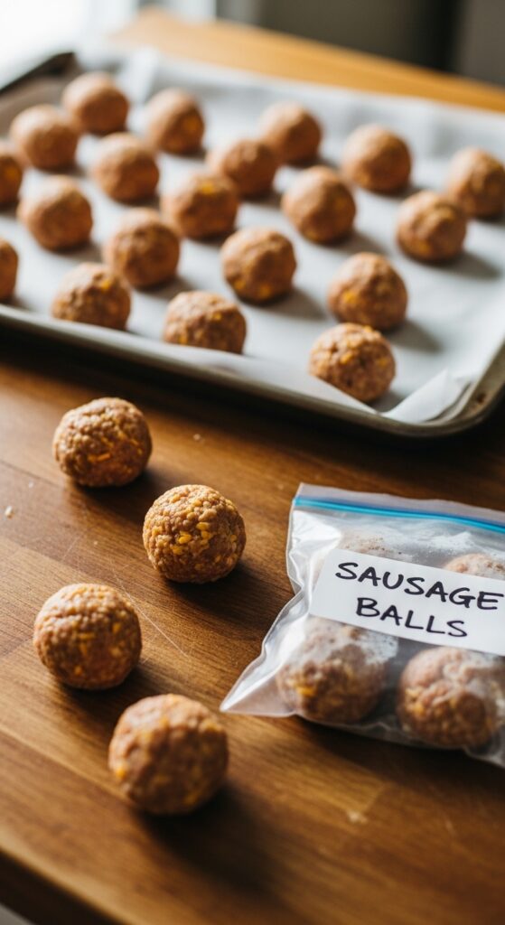 uncooked sausage balls