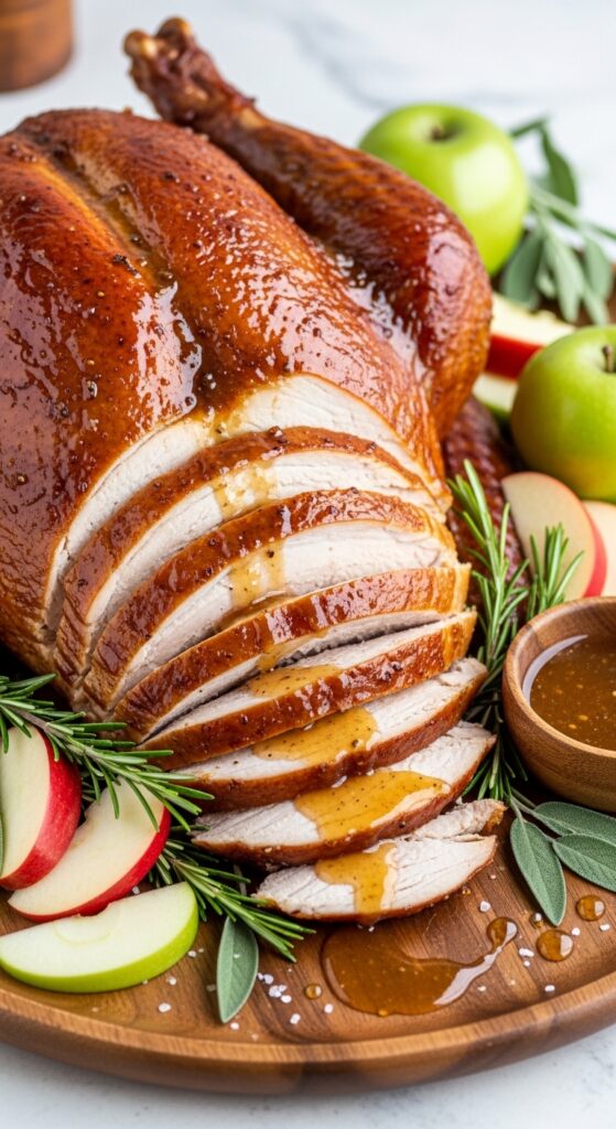 Apple cider smoked turkey