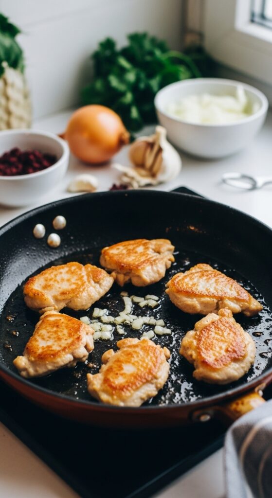 Browning Chicken at Home