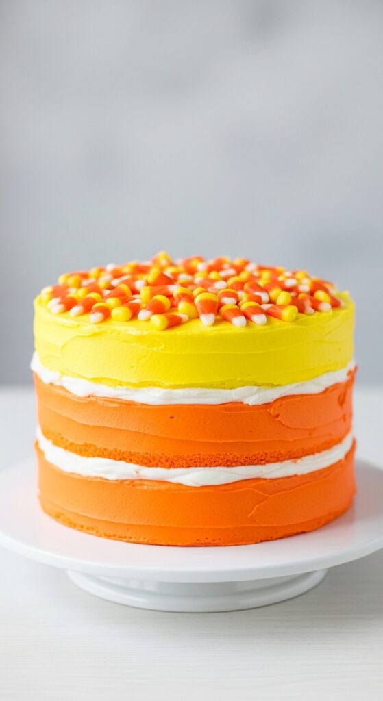 Candy Corn Layer Cake