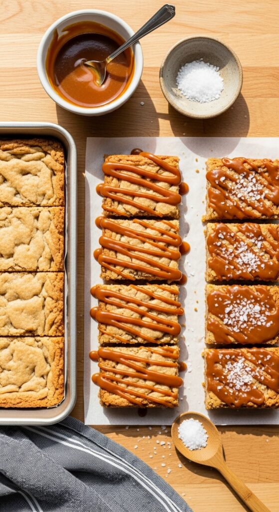 Cookie Bars Decorating Setup