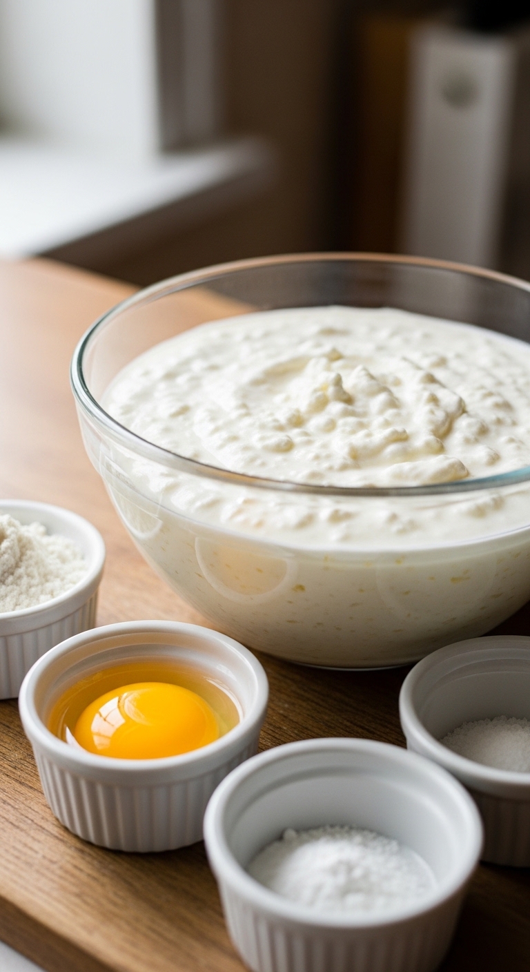 Creamy Blended Cottage Cheese in Bowl