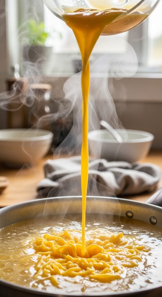 Creating Silky Egg Ribbons at Home