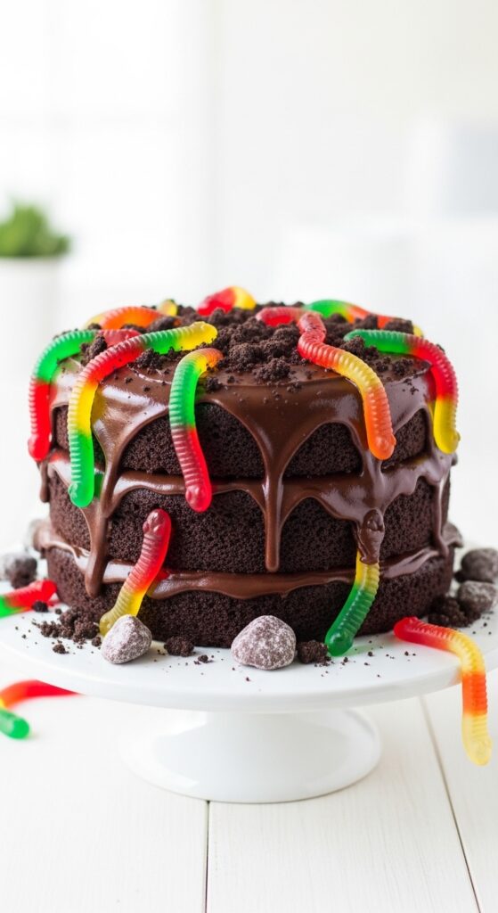 Creepy Crawly Chocolate Cake