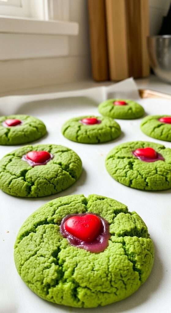 Easy Homemade Cake Mix Grinch Cookies
