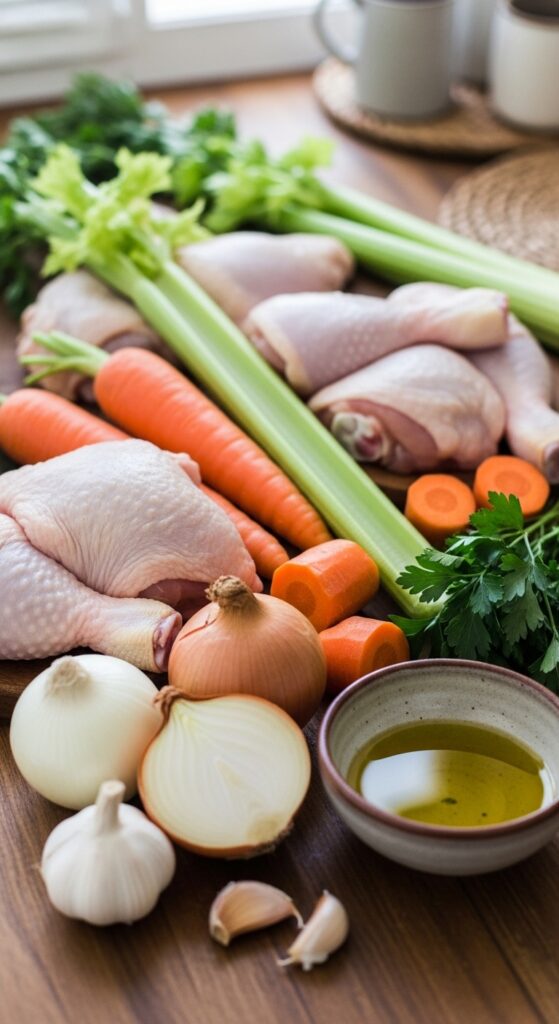 Fresh Chicken and Vegetables