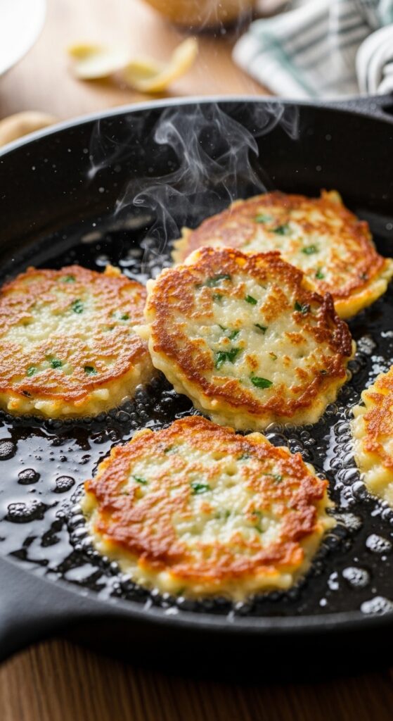 Frying Potato Pancakes
