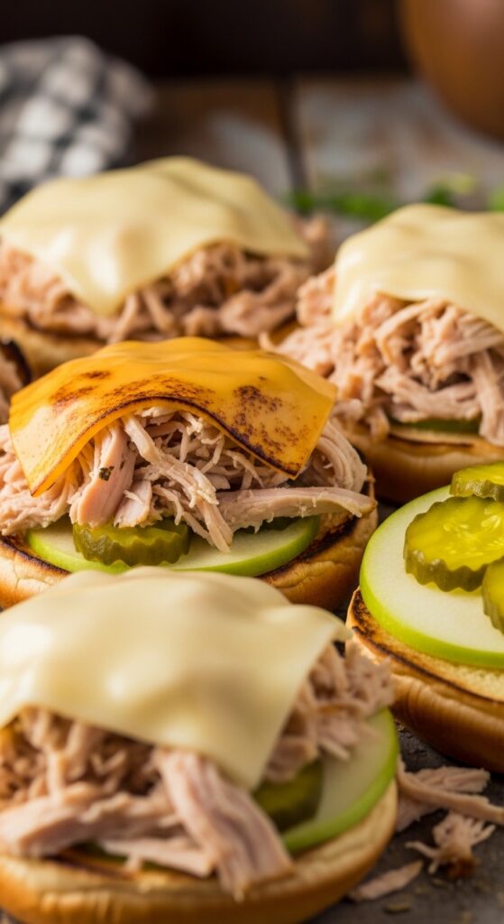 Layering Turkey on Buns