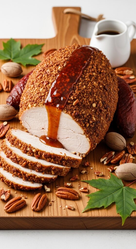 Maple pecan smoked turkey