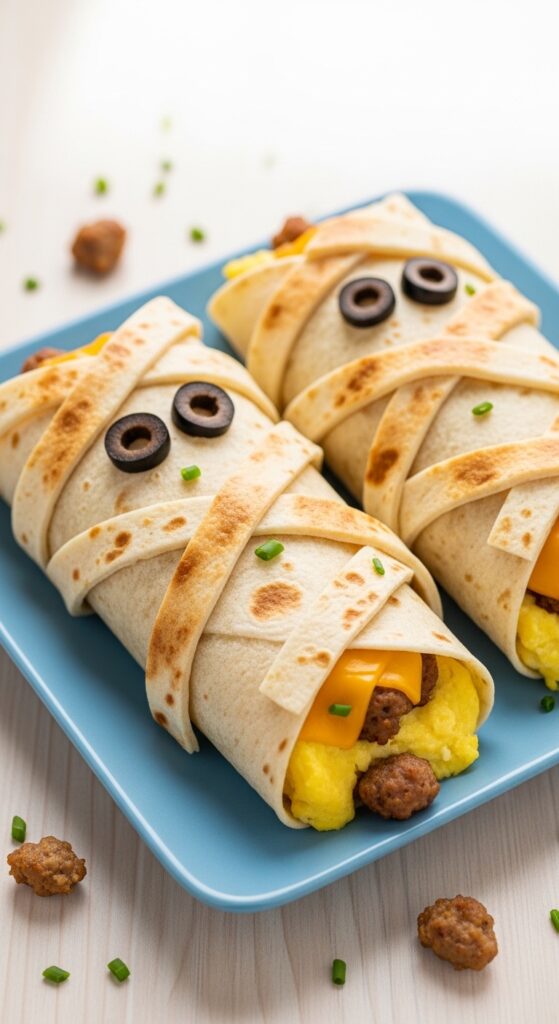 Mummy Breakfast Burritos