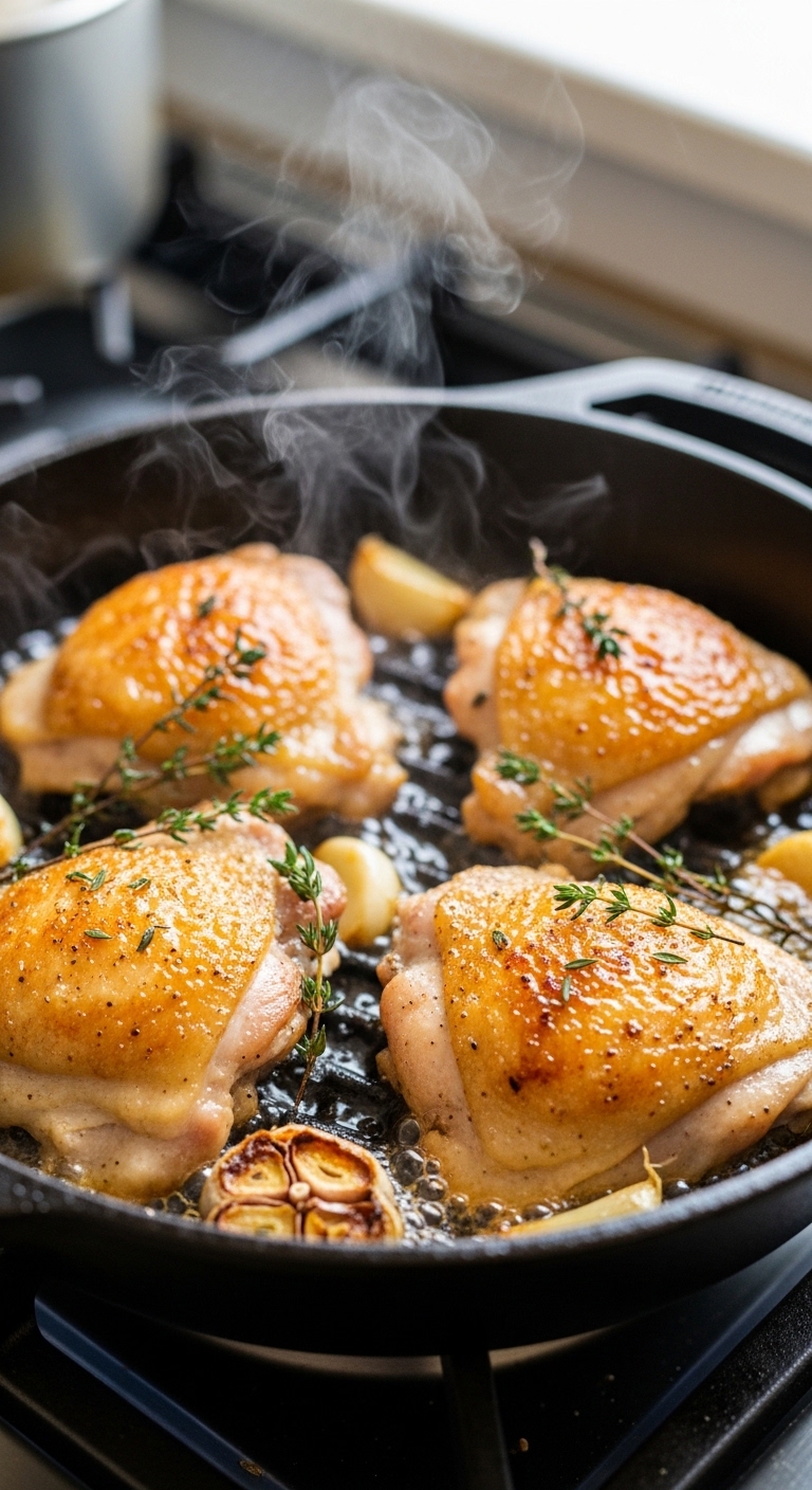 Pan-Seared Chicken with Crispy Skin