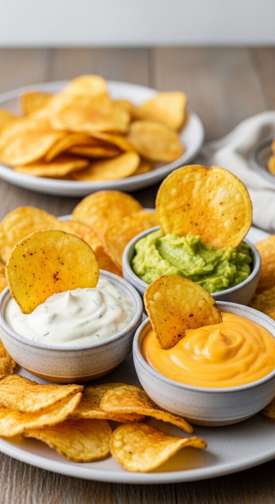 Potato Chips with Dips