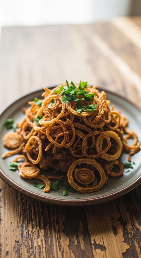 Serving Green Bean Casserole